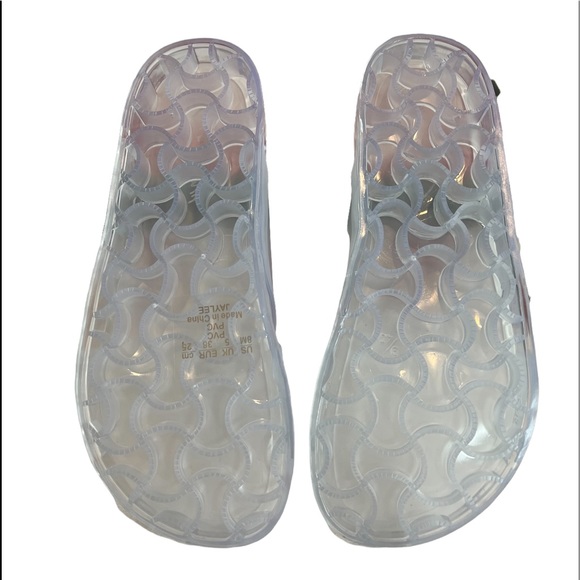 Circus 🎪 by Sam Edelman White Jelly Slip On Sandals Size 8 NWT - Picture 5 of 16